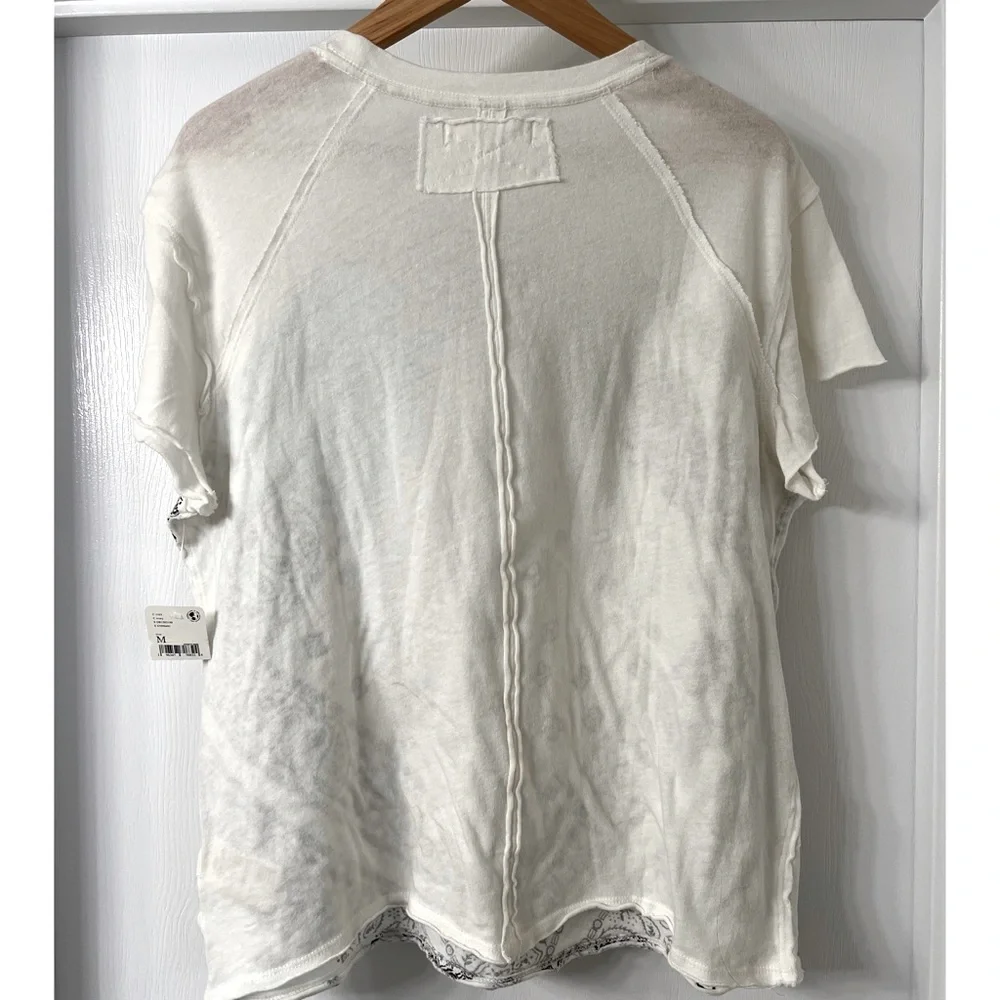 Free People Ivory Bandana Graphic Tee - Picture 12 of 13
